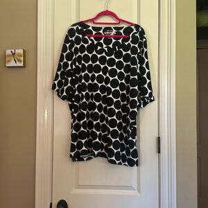 Ulla Popken women’s short sleeve a-line top